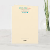 Carte de Condoléances – Élégante Fleur Beige (Dos)