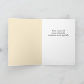 Carte de Condoléances – Élégante Fleur Beige (Intérieur)