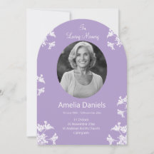 Carte de condoléances Fleur sauvage blanche En sou