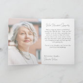 Carte de condoléances florale pastel et blanc doux (Intérieur)