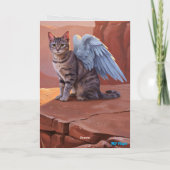 Carte de condoléances Grey Tabby 2 (Dos)