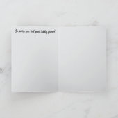 Carte de condoléances Grey Tabby 2 (Intérieur)