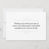 Carte de condoléances Peace for your Grieving Hear (Dos)