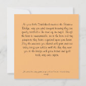 Carte de condoléances Pont Arc-en-ciel de l'ange p (Dos)