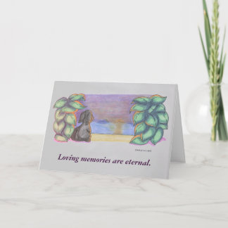 Carte de condoléances pour animal de compagnie / c