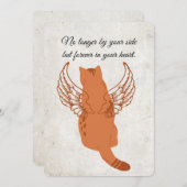 Carte de condoléances pour animaux de compagnie av (Devant / Derrière)