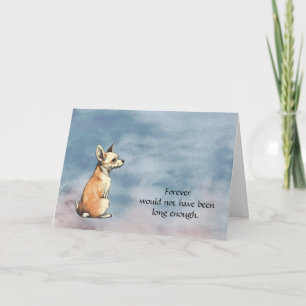 Carte de condoléances pour chien Chihuahua
