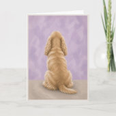 Carte de condoléances pour Cocker Spaniel au Pont (Devant)