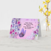 Carte de condoléances pour fausse couche ou mort-n (Fleur jaune)