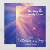 Carte de condoléances pour la fête des mères - Cie (Devant / Derrière)