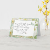 Carte de condoléances pour la perte de bébé/ fauss (Fleur jaune)