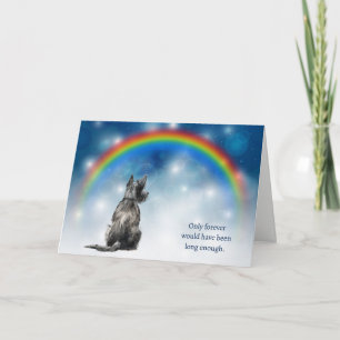Carte de condoléances pour la perte de chien Terri