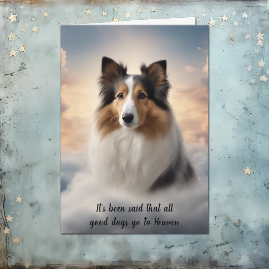 Carte de condoléances pour la perte de Shetland Sh