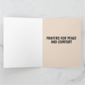 CARTE DE CONDOLÉANCES POUR LA PERTE DE SYMPATHIE P (Intérieur)