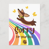 Carte de condoléances pour la perte de votre chien (Devant)