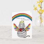 Carte de condoléances pour la perte d'un chat (Fleur jaune)