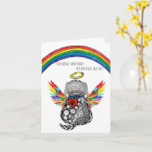 Carte de condoléances pour la perte d'un chien (Fleur jaune)