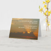 Carte de condoléances pour la perte d'un enfant (Fleur jaune)