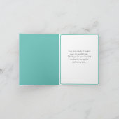 Carte de condoléances pour le Merci funéraire flor (Intérieur)