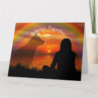 Carte de condoléances pour perte d'animal