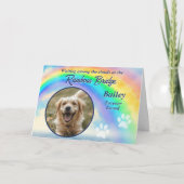 Carte de condoléances pour perte d'animal de compa (Devant)