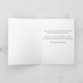 Carte de condoléances pour perte d'animal de compa (Intérieur)