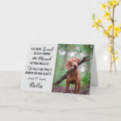 Carte de condoléances pour perte d'animal de compa (Fleur jaune)