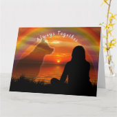 Carte de condoléances pour perte d'animal de compa (Fleur jaune)