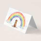 Carte de condoléances pour perte de chien avec nom (Front)