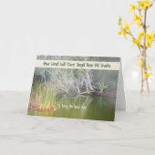 Carte de condoléances pour perte de serpent de com (Fleur jaune)