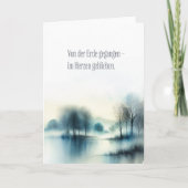 Carte de condoléances "resté dans le cœur" (Devant)