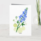 Carte de condoléances simple eucalyptus (Dos)