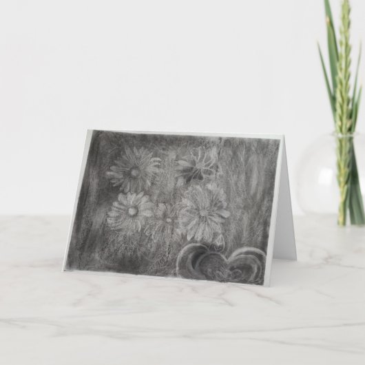 Carte de condoléances "Une réunion sombre" (Devant)