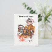 Carte de conducteur féminine (Debout devant)