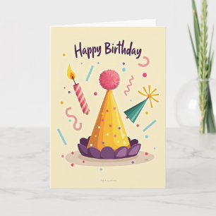 Carte de confettis festifs