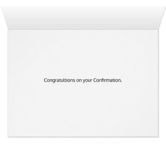 Carte de confirmation (Intérieur Horizontal (Bas))