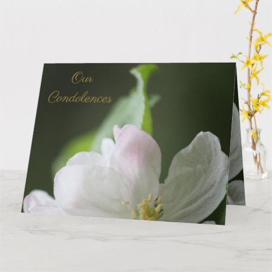 Carte de confirmation Apple Blossom (Fleur jaune)