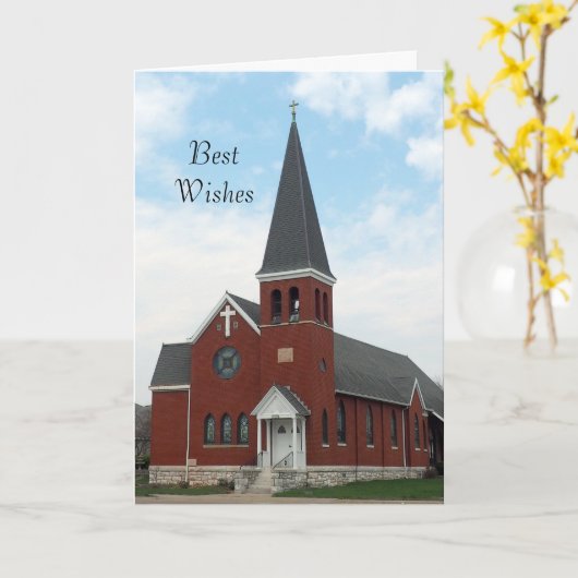 Carte de confirmation de l'église luthérienne (Fleur jaune)