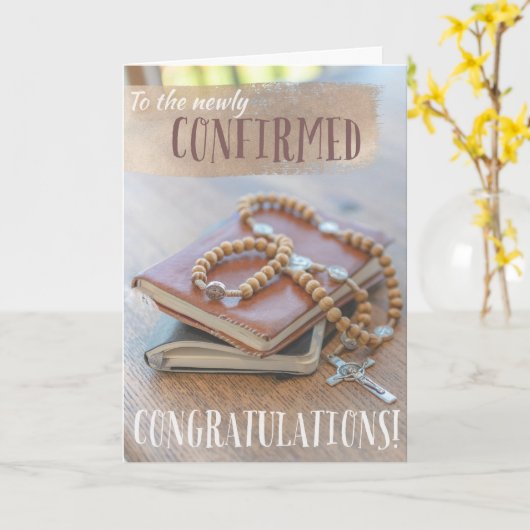 Carte de confirmation d'écriture (Fleur jaune)