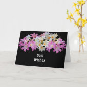 Carte de confirmation des Lys blancs roses (Fleur jaune)
