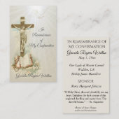 Carte de confirmation du sacrement de conservation (Devant / Derrière)