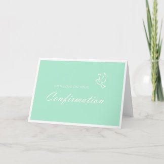 Carte de confirmation en vert
