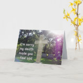 Carte de confirmation inversée 1 (Fleur jaune)