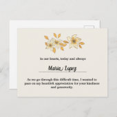 Carte de conformité à l'aquarelle or (Devant / Derrière)