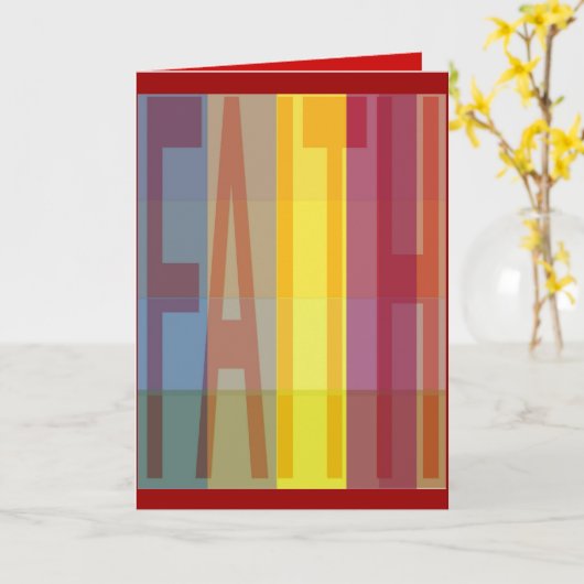 Carte de conformité de foi (Fleur jaune)