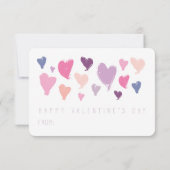 Carte de conformité de la salle de classe Valentin (Dos)