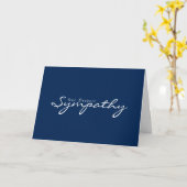 Carte de conformité de script Blue Elegant (Fleur jaune)