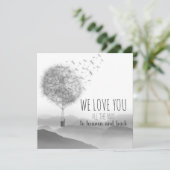 Carte de confort avec fleurs de cheval | (Debout devant)