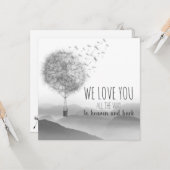 Carte de confort avec fleurs de cheval | (Devant/Arrière en situation)