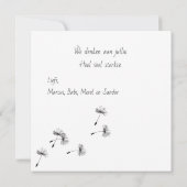 Carte de confort avec fleurs de cheval | (Dos)